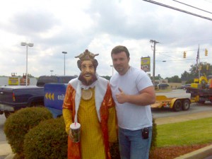 Gregbo with The King in Easley, SC.