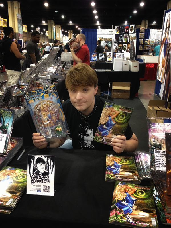 Gregbo at the Zenescope Booth during Heroes Con